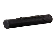 Juego de ajedrez en bolsa: piezas de plástico DCP03G (rey de 96 mm) + tablero enrollable con casillas de 57 mm en color marrón + bolsa