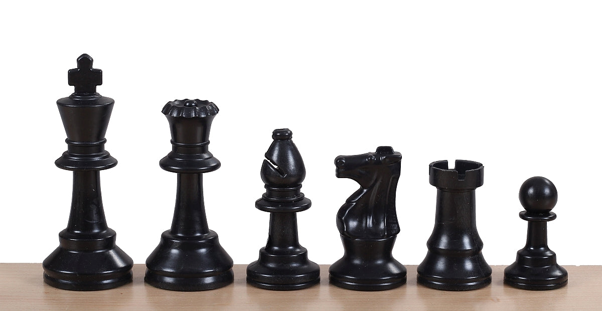 Staunton Schachfiguren Nr. 4, weiß/schwarz (König 78 mm) - Plastikschach - c2fa214018f0c8d33b5d6b1c7bf3ca17