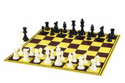 Staunton Chess Figures No.6, weiß/schwarz (König 96mm)