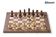 Elektronisches Schachbrett DGT Bluetooth E-Board in Nussbaum + DGT Timeless-Figuren