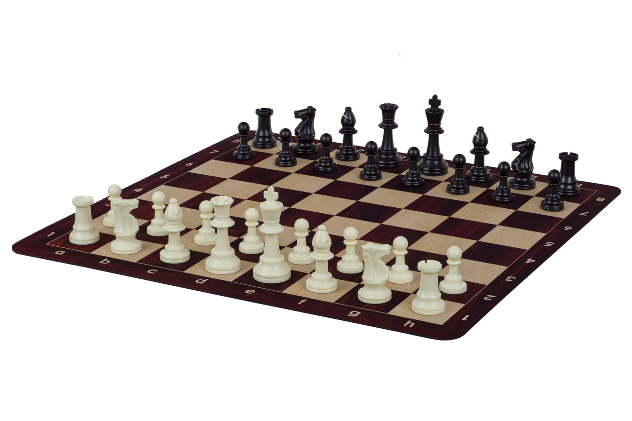 Aufrollbares Schachbrett Nr. 6 (51 cm), rutschfester MAHOGANY-Boden - c1115402550929385e8353c72bfc3388