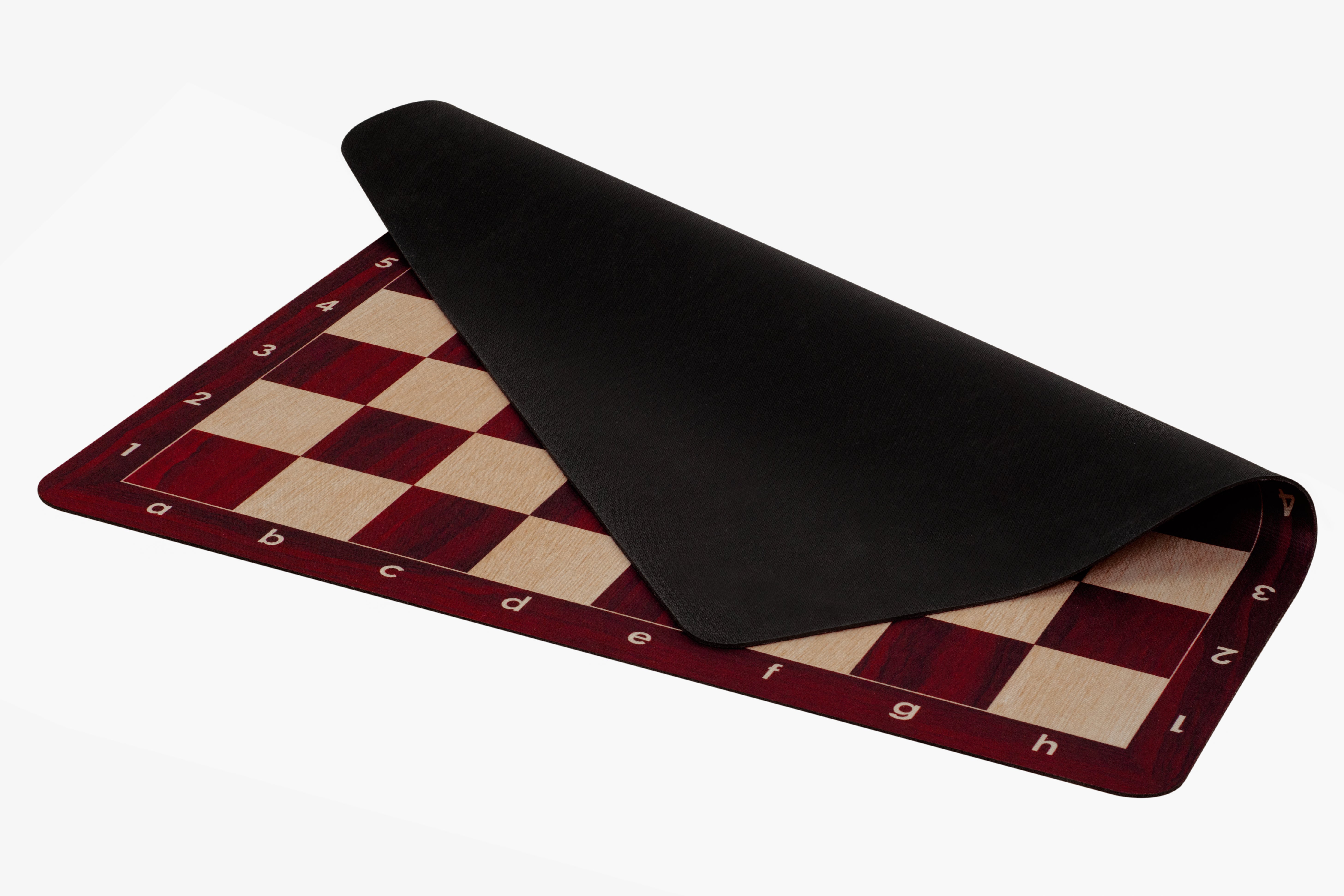 Aufrollbares Schachbrett Nr. 6 (51 cm), rutschfester MAHOGANY-Boden - 1fe3b8108a1ebd14e696f2447c75184a