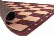 Aufrollbares Schachbrett Nr. 6 (51 cm), rutschfester MAHOGANY-Boden