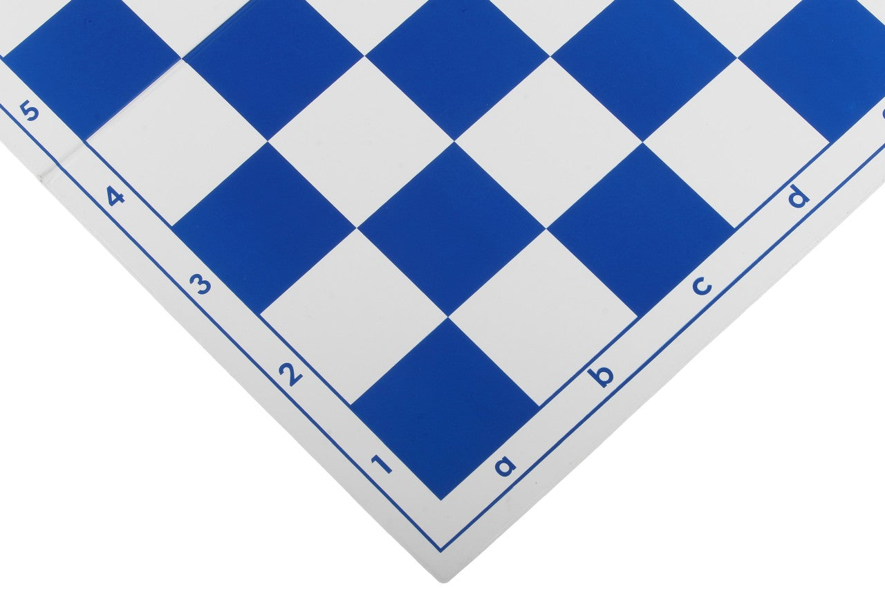 Kunststoff-Faltschachbrett 6, weiß und blau - Kunststoff-Faltschachbrett 6, weiß und blau