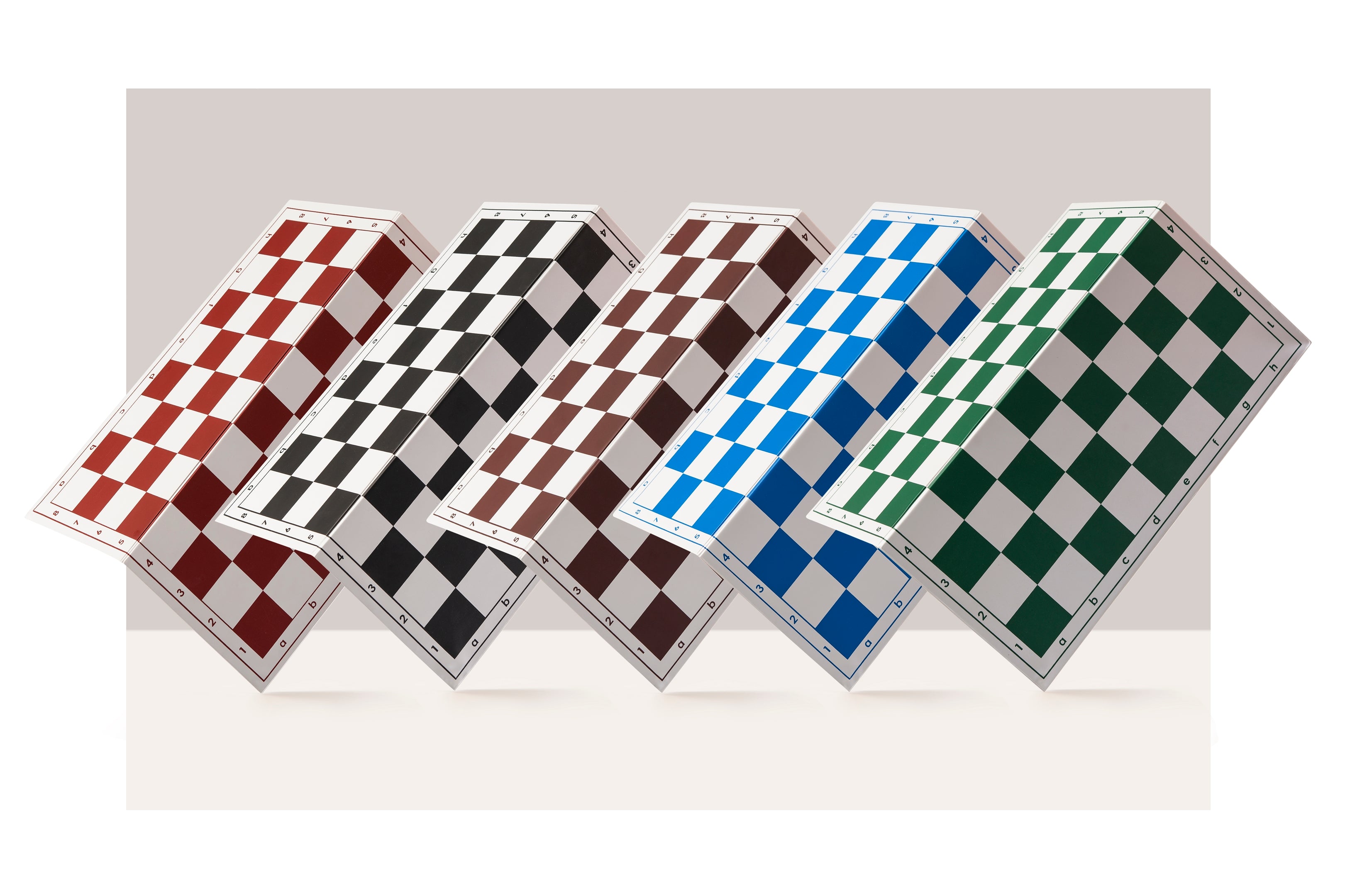 Kunststoff-Faltschachbrett 6, weiß und blau - 8d79926198bdff8f9075680fa36d48c2