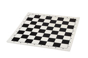 Rollbares Vinyl-Schachbrett 4+, weiß und schwarz