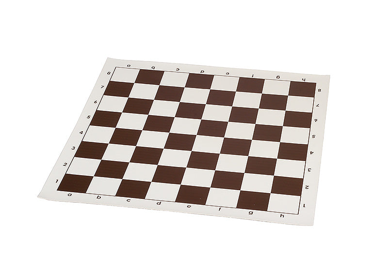Rollbares Vinyl-Schachbrett 4+, weiß und braun - Rollbares Vinyl-Schachbrett 4+, weiß und braun
