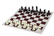 Staunton Schachfiguren Nr. 3, weiß/schwarz (König 64 mm)