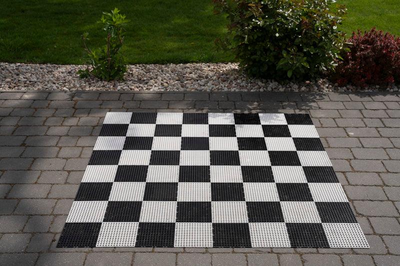 Garten-Mittelschach-Set mit Kunststoffbrett - Garten-Mittelschach-Set mit Kunststoffbrett