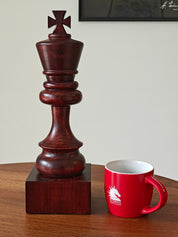 Wooden Chess Trophie - Black King (37 cm height)