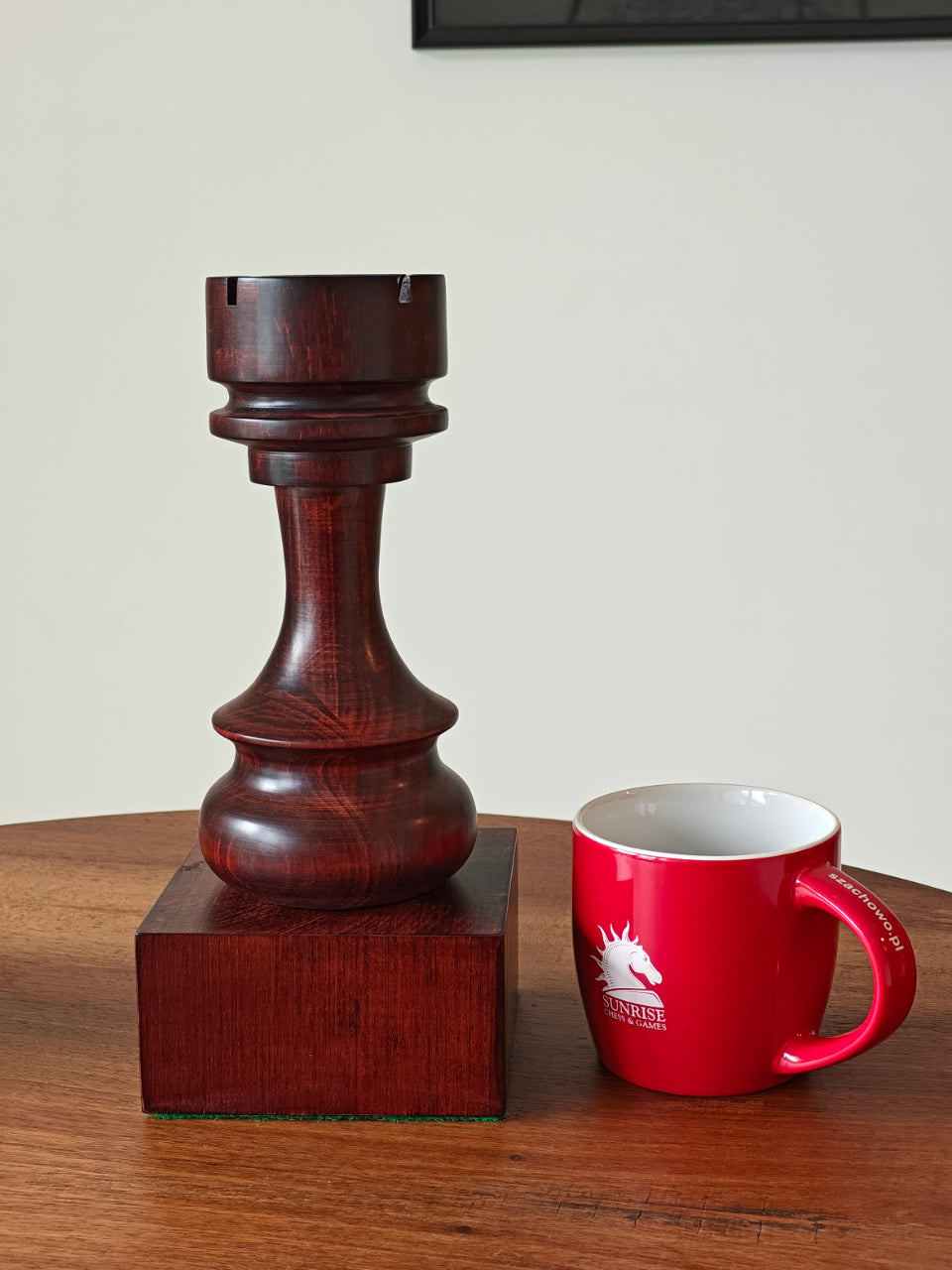Wooden Chess Trophie - Black Rook - Wooden Chess Trophie - Black Rook