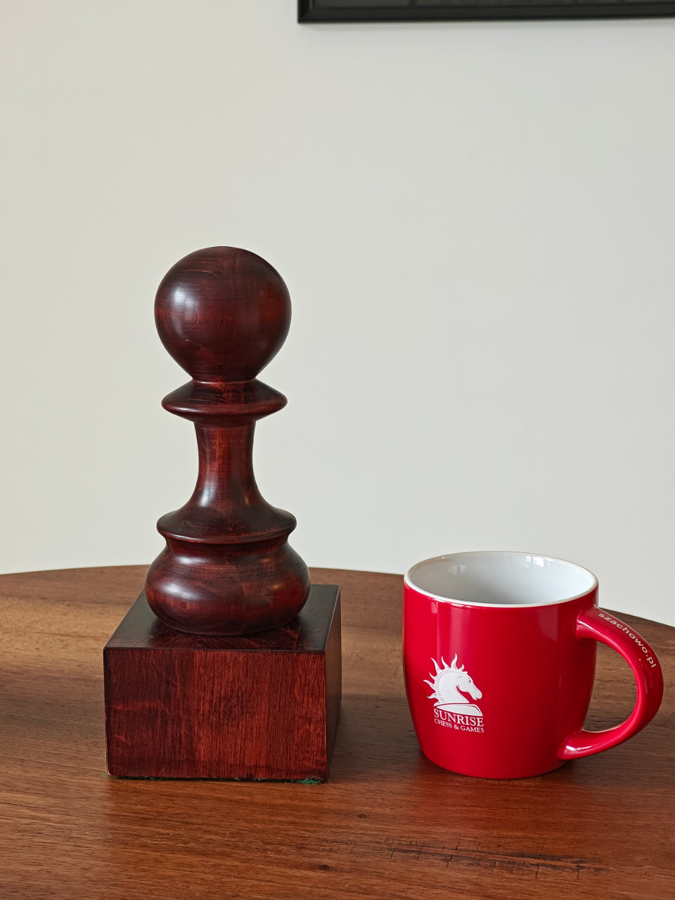 Wooden Chess Trophie - Black Pawn - Wooden Chess Trophie - Black Pawn