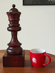 Wooden Chess Trophie - Black Queen