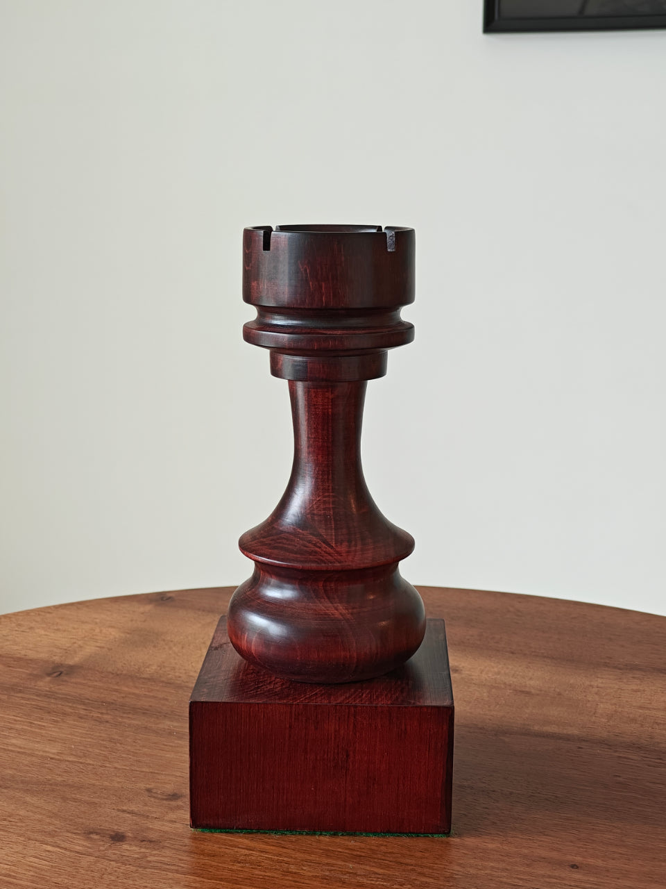 Wooden Chess Trophie - Black Rook - Wooden Chess Trophie - Black Rook