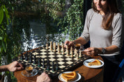 Holzschachspiel Consul Schwarz (48x48cm)