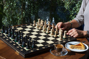 Holzschachspiel Consul Schwarz (48x48cm)
