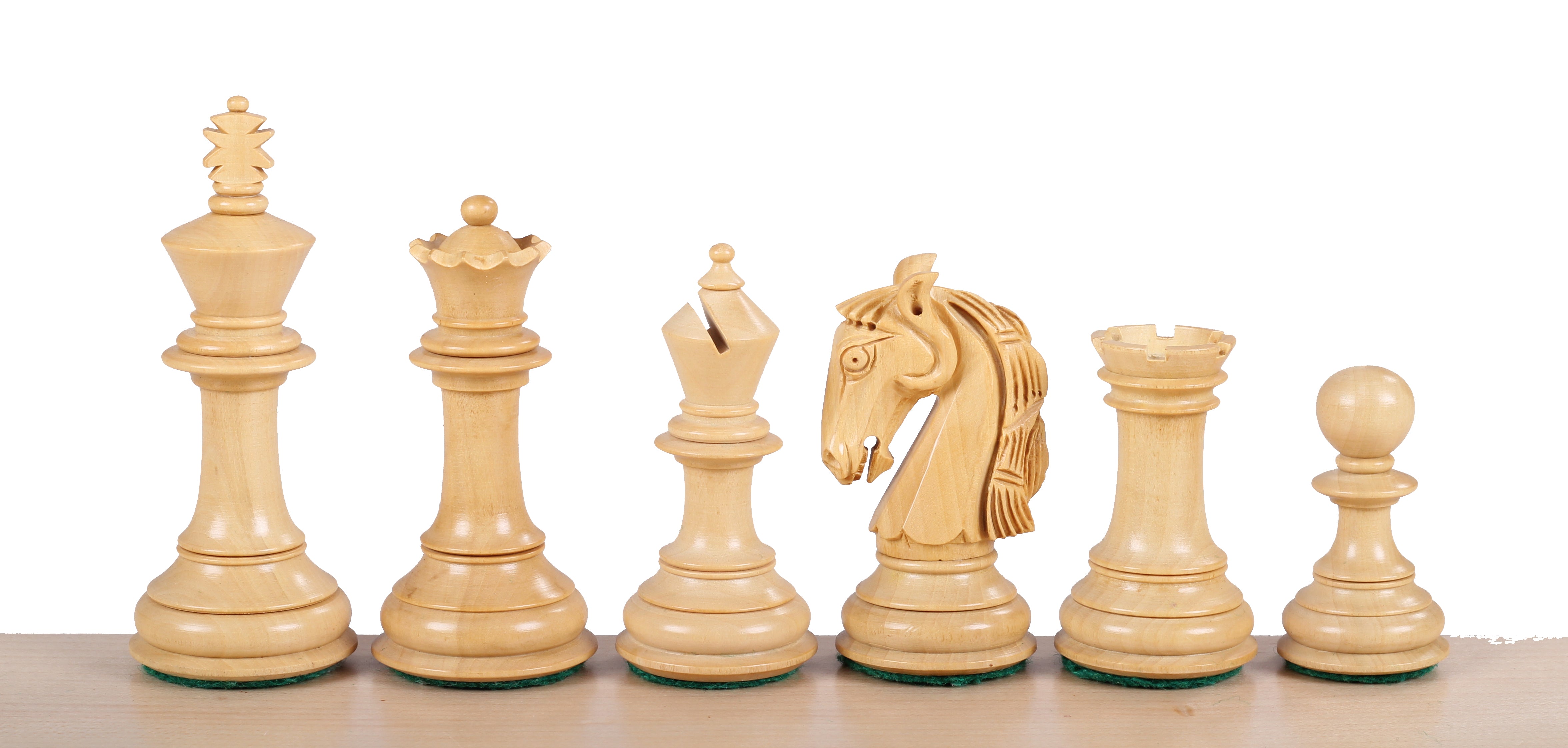 Kolumbianische Akazie/Buchenholz Schachfiguren 3,5 Zoll - Kolumbianische Akazie/Buchenholz Schachfiguren 3,5 Zoll