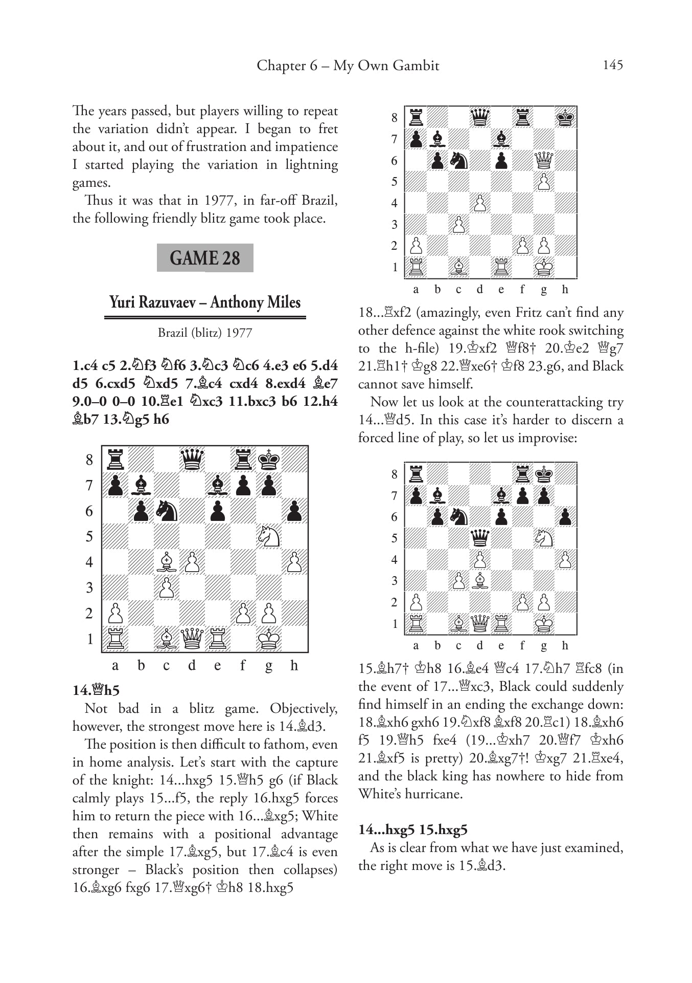 Key Concepts of Gambit Play by Yuri Razuvaev - hardcover - Key Concepts of Gambit Play by Yuri Razuvaev - hardcover