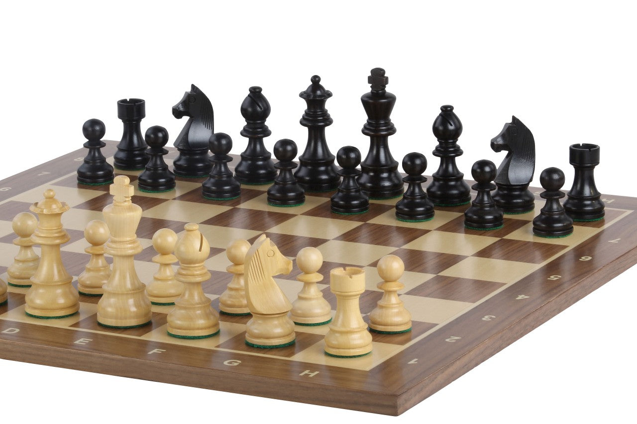 Tournament chess set No. 6 - 58mm board + German Knight 3.75" pieces - f9d0bd37683484b85d8a91f22a26ecc1