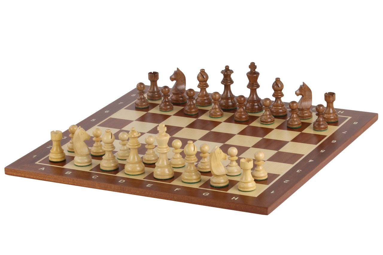 Tournament chess set No. 6 - 58mm board + German Knight 3.75" pieces - d79aac3187cc51b02c75fae19d2606d9