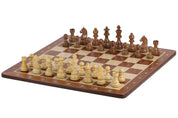 Turnierschach-Set Nr. 6 - 58mm Brett + Deutsche Ritter 3,75" Figuren-NurSchach