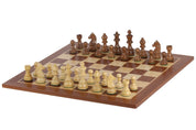 Turnierschach-Set Nr. 6 - 58mm Brett + Deutsche Ritter 3,75" Figuren