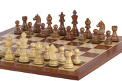 Turnierschach-Set Nr. 5 - 50mm Brett + Deutsche Ritter 3,5" Figuren-NurSchach