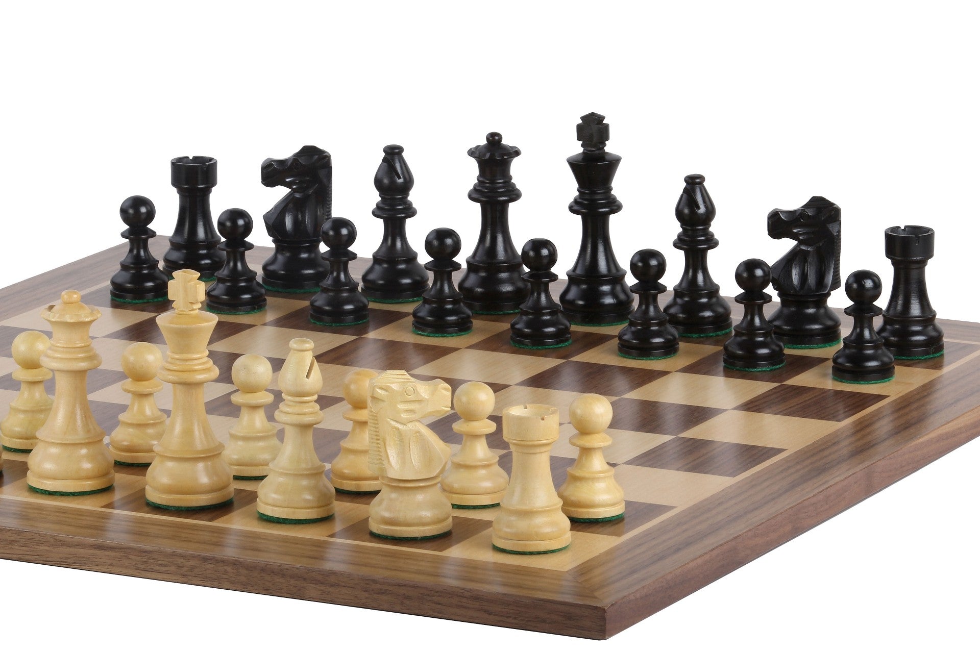 Französisches Lardy Schachspiel (Replik) - Schachbrett (50 mm Feld), Figuren (90 mm König) - Französisches Lardy Schachspiel (Replik) - Schachbrett (50 mm Feld), Figuren (90 mm König)