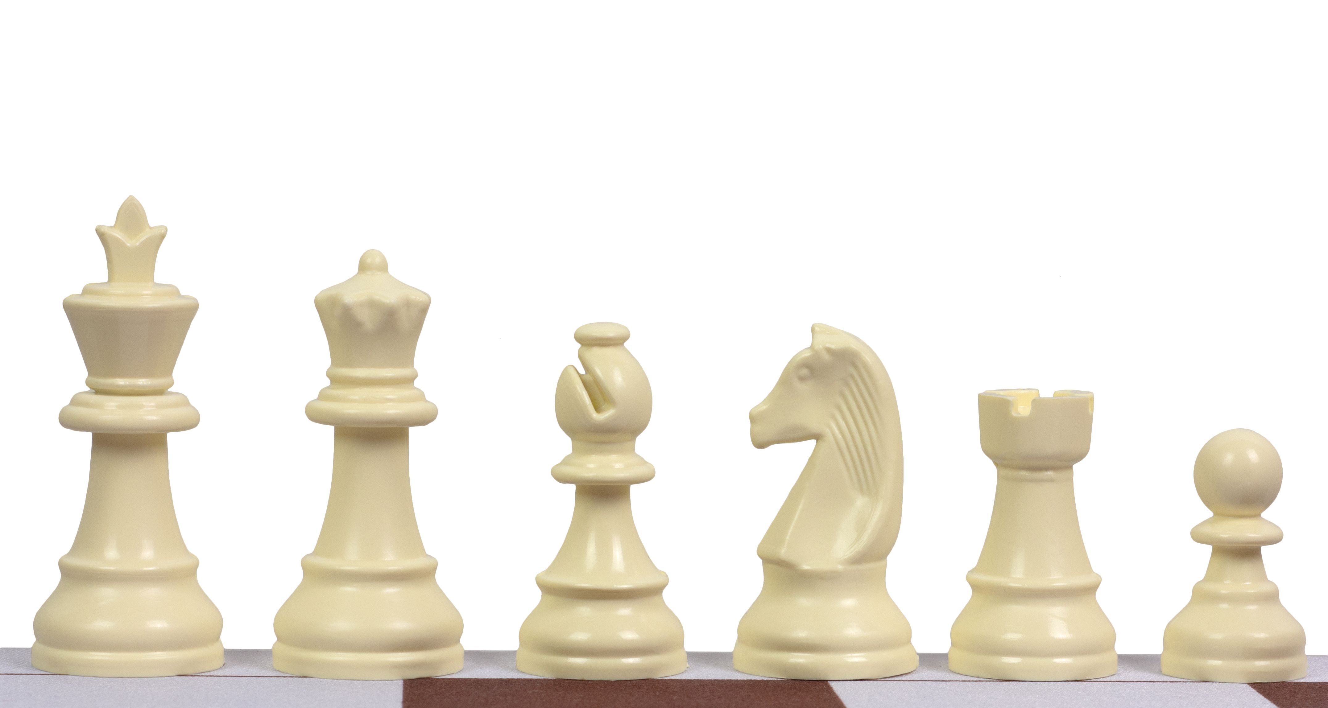 Staunton Schachfiguren Nr. 3, Kunststoff (König 65 mm) - 80856a1e6e1550ef39af69e642fc72fc