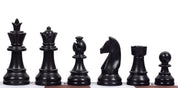 Staunton no 4+ plastic chess pieces, unweighted