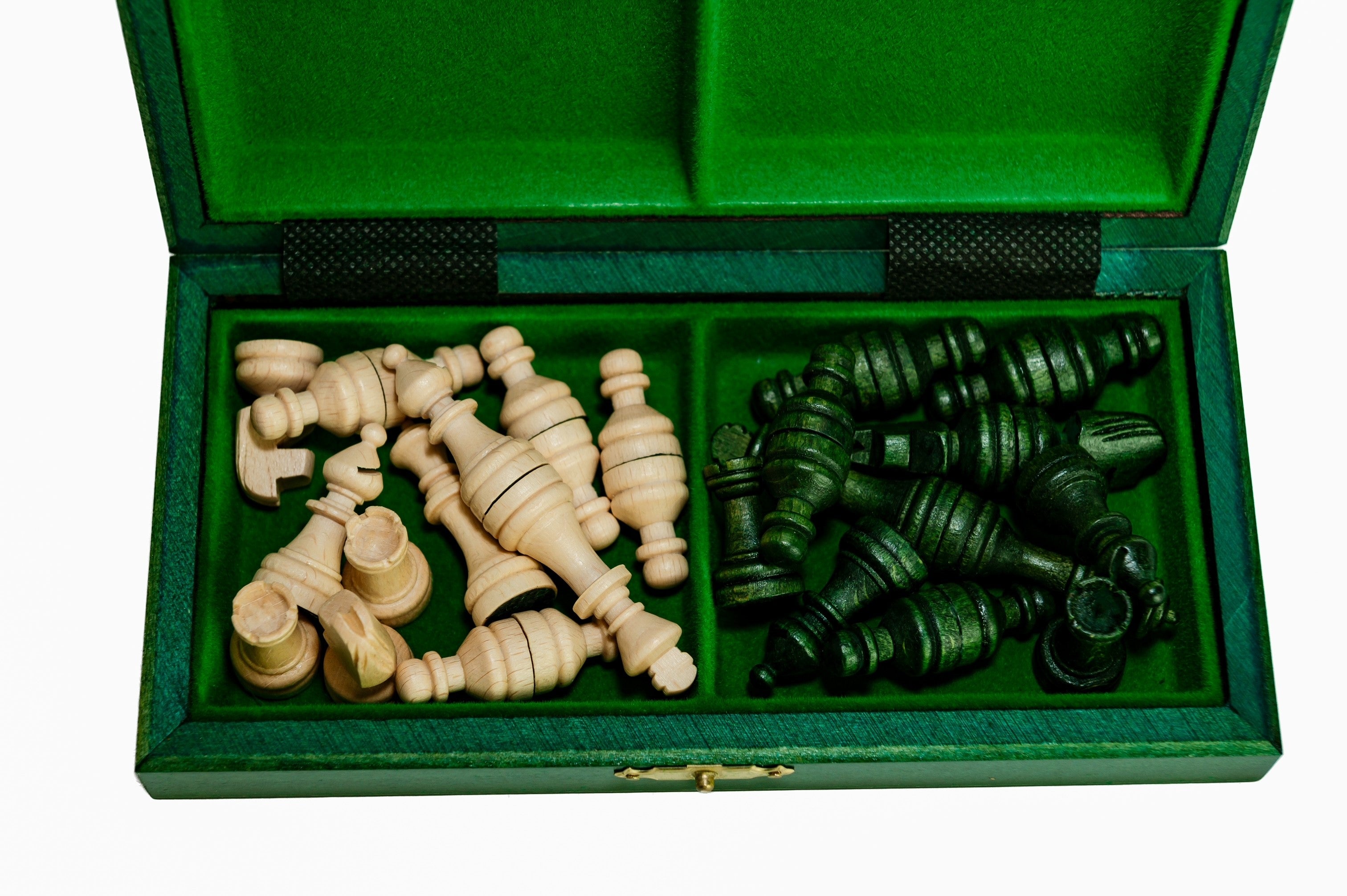 MAGNETIC Holzschach mini (20cm) - grün - cb337a9910cc1f78b1e27e4061c421a6