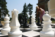 Outdoor / Gartenschachspiel (König 64cm) - Figuren + Plastikschachbrett
