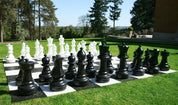 Outdoor / Gartenschachspiel (König 64cm) - Figuren + Plastikschachbrett