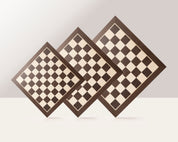 Schachbrett Nr. 5 (ohne Beschreibung) Wenge/Jawor (Intarsien)