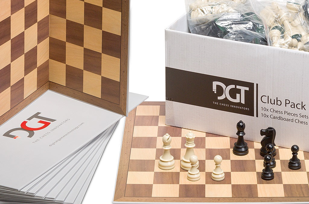 DGT CLUB PACK (10 x Set: Figuren + Schachbretter) - DGT CLUB PACK (10 x Set: Figuren + Schachbretter)