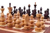 Schach-Debüt großes Schachspiel Intarsienarbeit 48 x 48 cm