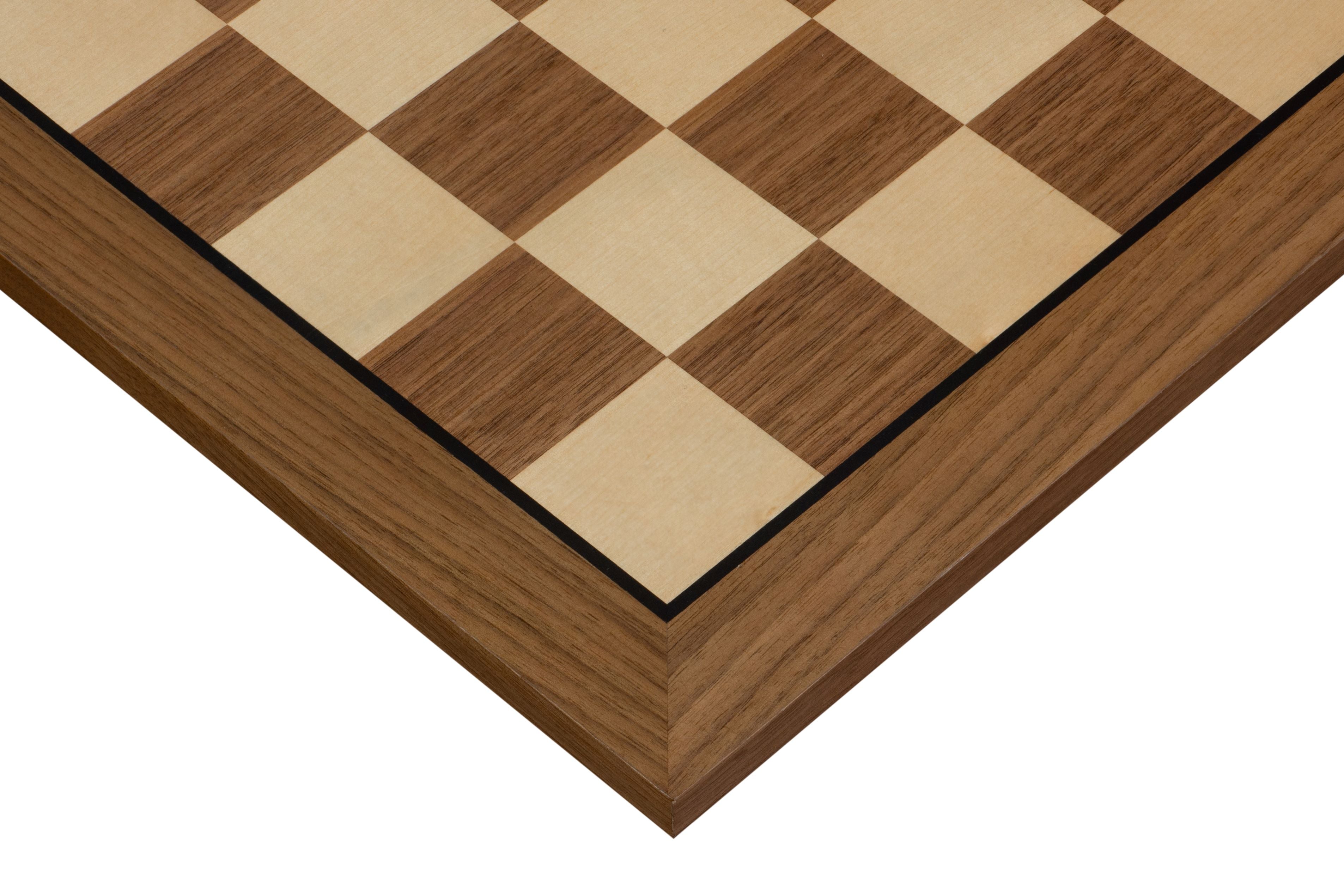 CHESSBOARD No 6 WALNUT black stripes W/O - CHESSBOARD No 6 WALNUT black stripes W/O