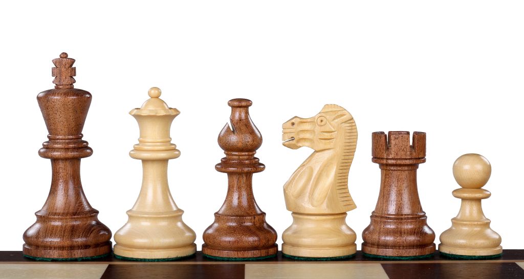 American Classic Acacia/Buckthorn Chess Figures 3 inches - American Classic Acacia/Buckthorn Chess Figures 3 inches