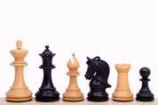 Korinthische 4'' Schachfiguren aus Ebenholz