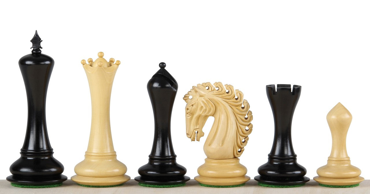 Empire Ebenholz Schachfiguren 4,25 Zoll - Empire Ebenholz Schachfiguren 4,25 Zoll