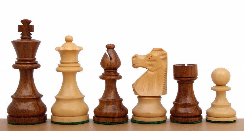 Französisch Akazie/Stechdorn Schachfiguren 3,5 Zoll geschnitzt Holz - Französisch Akazie/Stechdorn Schachfiguren 3,5 Zoll geschnitzt Holz