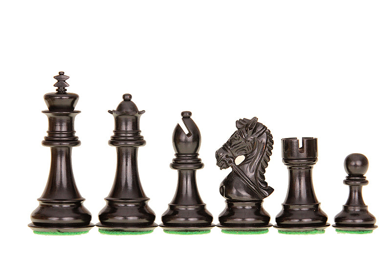 King's Bridal Ebenholz 4 Zoll geschnitzt hölzerne Schachfiguren - King's Bridal Ebenholz 4 Zoll geschnitzt hölzerne Schachfiguren
