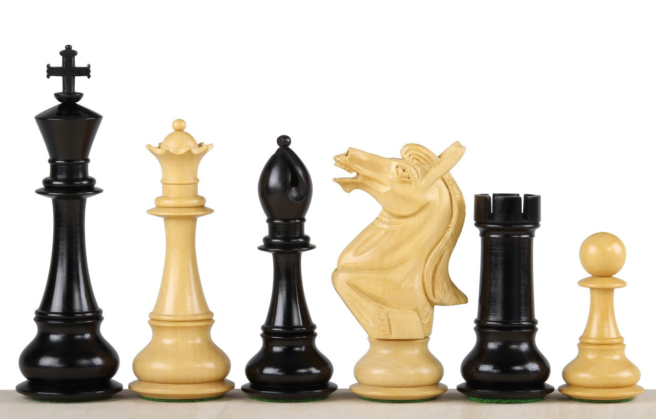 NAPOLEON EBONY CHESS FIGURES 6 INCHES - NAPOLEON EBONY CHESS FIGURES 6 INCHES