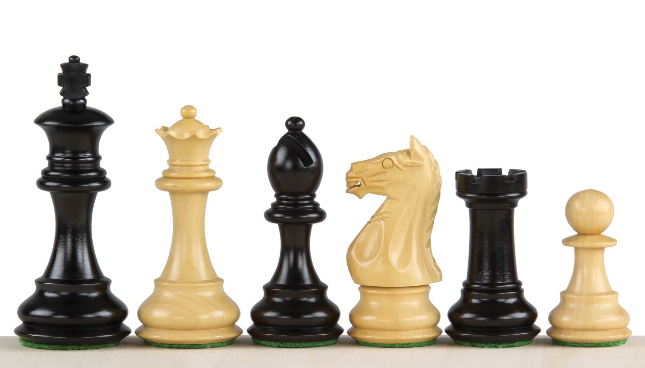 Oxford Chess Figures 3.5 Inch Carved Wooden - Oxford Chess Figures 3.5 Inch Carved Wooden