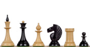 Queen's Gambit Schachfiguren 1957 Ebenholz Buchsbaum 4 Zoll