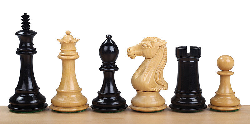 ROYAL KNIGHT EBENHOLZ SCHACHFIGUREN 4 ZOLL - ROYAL KNIGHT EBENHOLZ SCHACHFIGUREN 4 ZOLL
