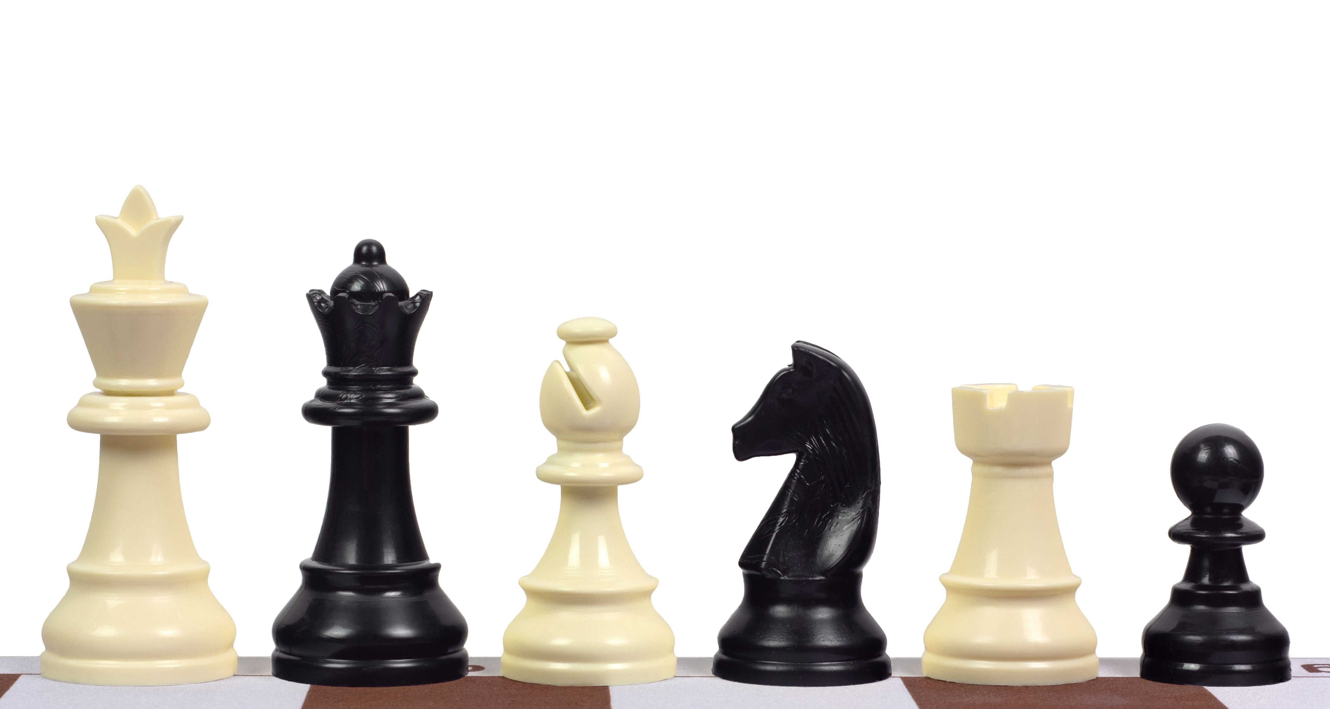 Staunton Schachfiguren 6, Kunststoff (König 95 mm) - Staunton Schachfiguren 6, Kunststoff (König 95 mm)