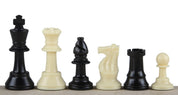 Staunton Schachfiguren Nr. 3, weiß/schwarz (König 64 mm)