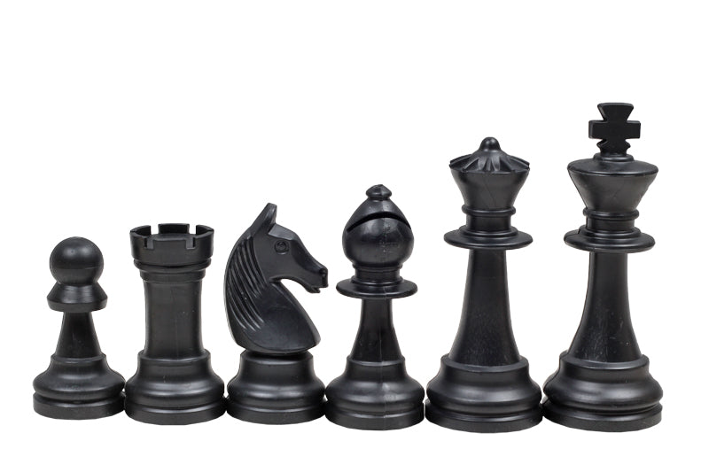 Staunton Schachfiguren Nr. 6, creme und schwarz (König 96 mm) - Staunton Schachfiguren Nr. 6, creme und schwarz (König 96 mm)