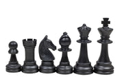 Staunton Schachfiguren Nr. 6, creme und schwarz (König 96 mm)